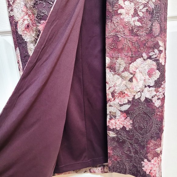 COPY - Adrianna Papell Metallic Floral-Print Gown… - Picture 6 of 9